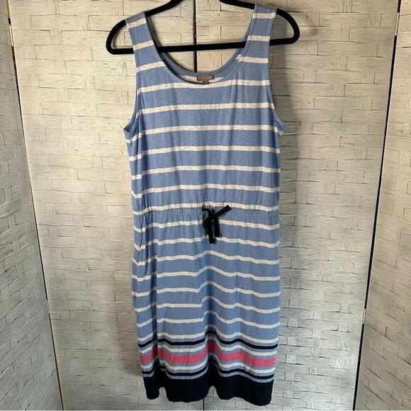 T by Tablets sleeve this summer nautical drawstring waist dress coastal petite - Picture 1 of 9